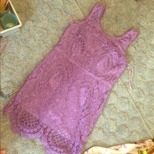Purple lace dress like new